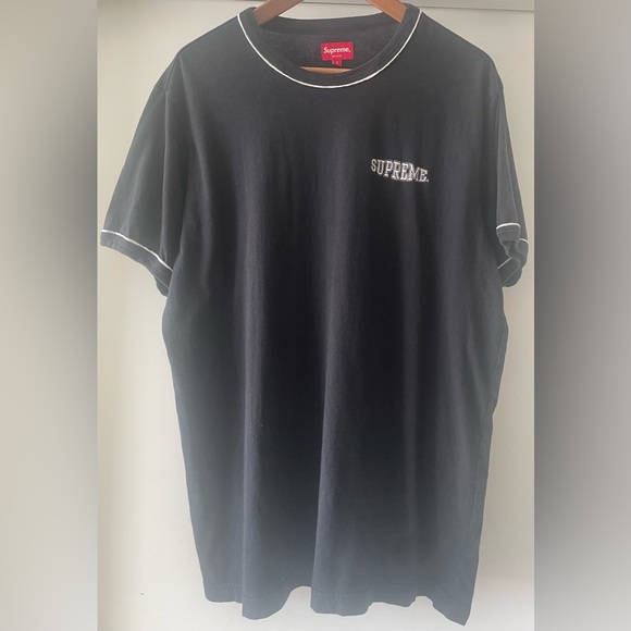 SUPREME Mens Piping Ringer Tee - Picture 3 of 9